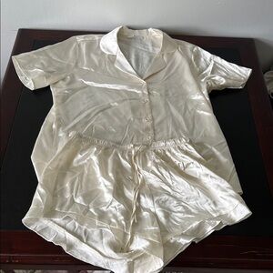 NWOT Silky Cream Women's Sleepwear Set